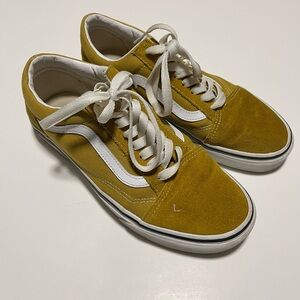 Yellow suede Vans